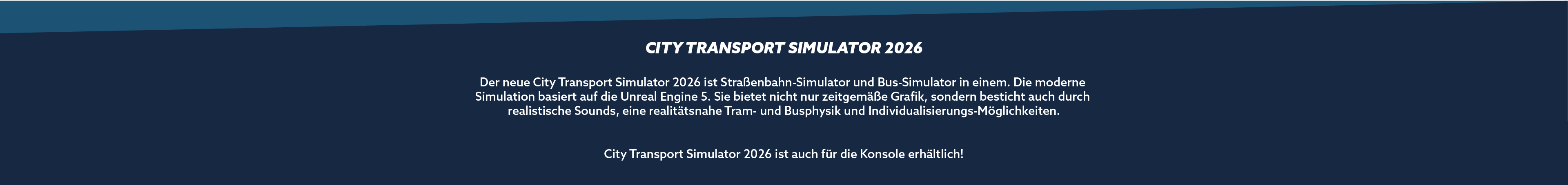 City Transport Simulator 2026 – Bus & Tram Simulator